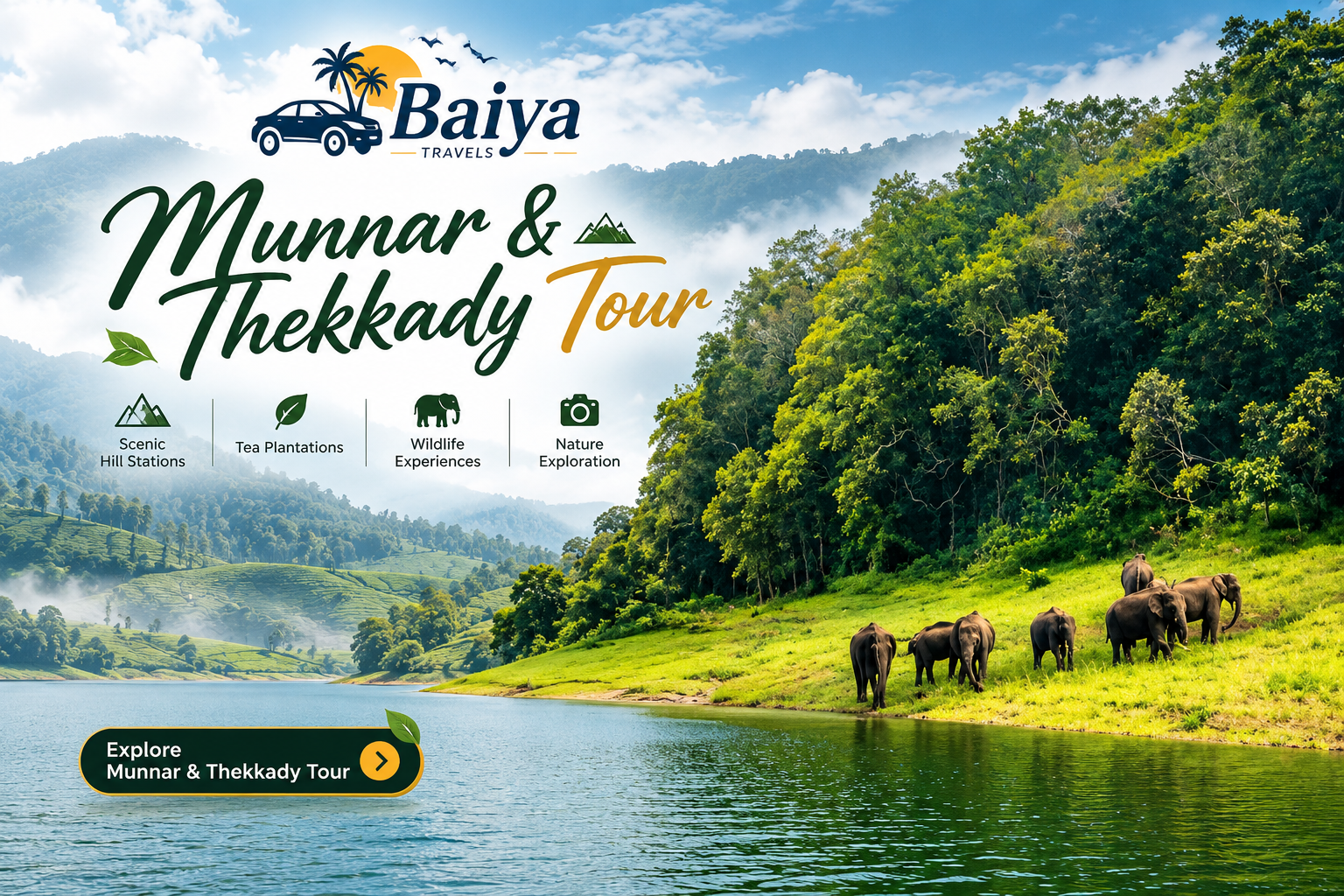 Munnar & Thekkady Tour
