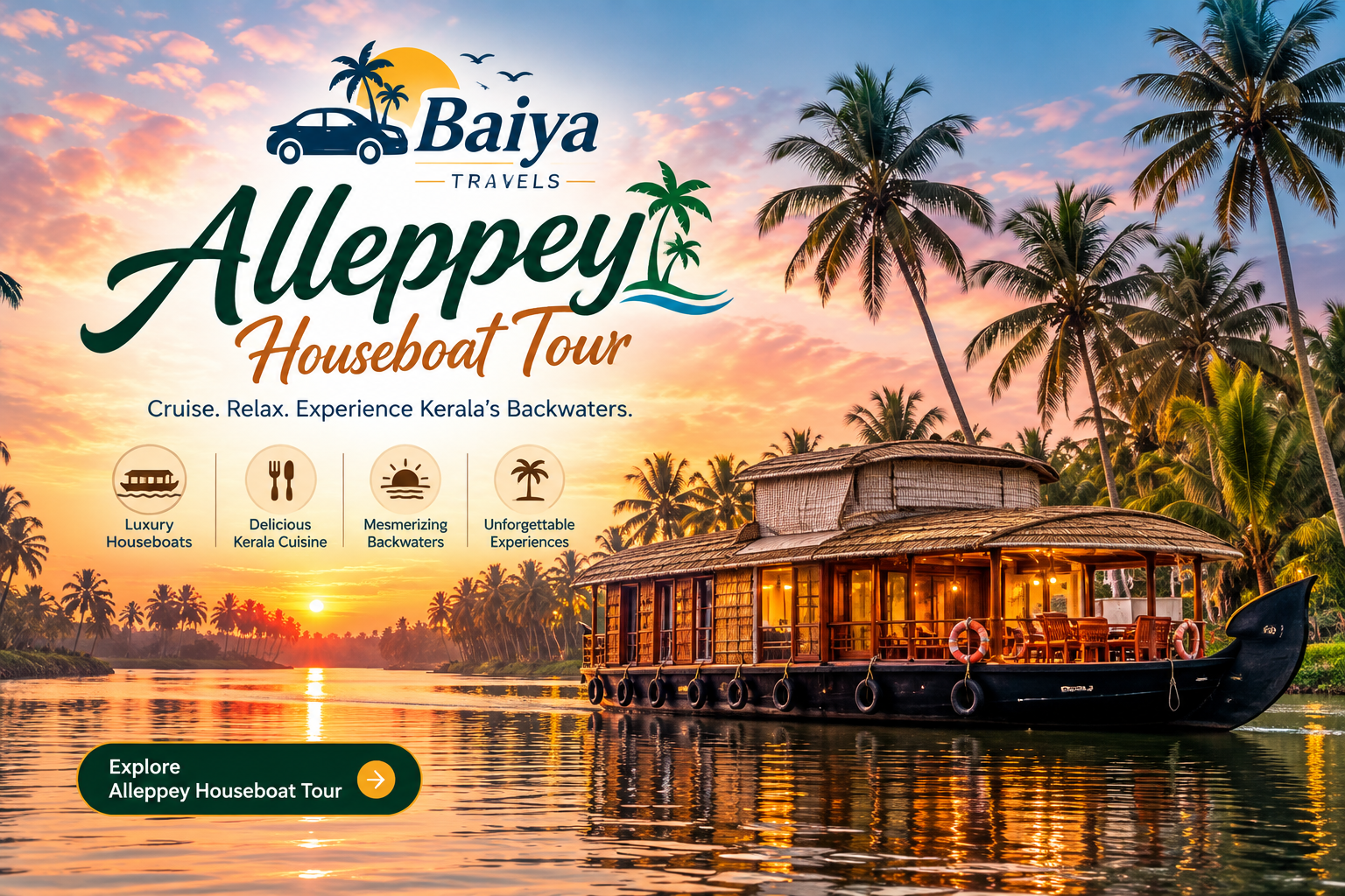 Alleppey Houseboat Tour